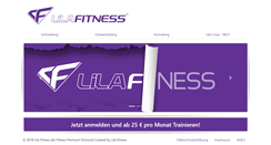 Desktop Screenshot of lila-fitness.de